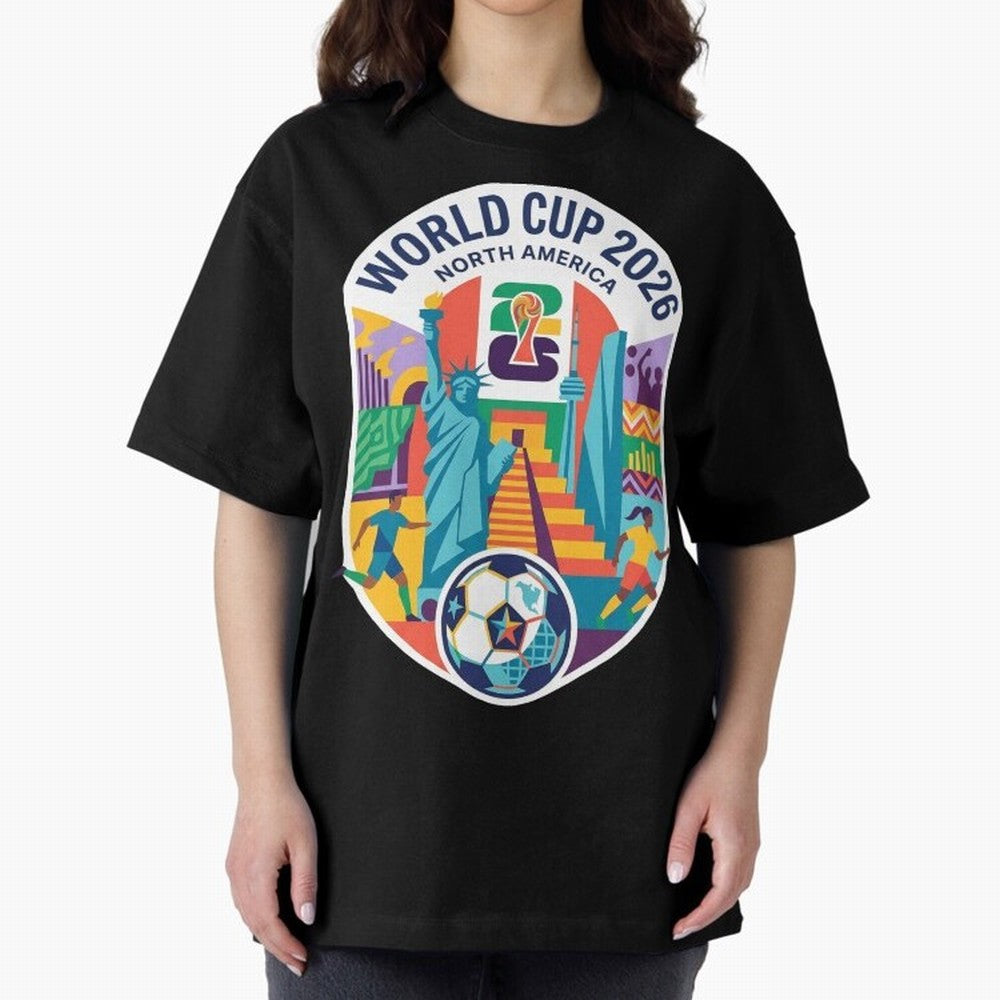 World Cup 2026 North America Soccer Tournament Colorful Emblem Classic T-Shirt Fuel Global Football Passion for FIFA World Cup 2026, Centered on Haaland, England, France and Netherlands, Tournament Hype, Historic Matchups, Family Viewing Parties