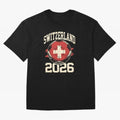 Switzerland 2026 World Cup Classic T-Shirt Relive Legendary Nights from the FIFA World Cup 2026 USA Canada Mexico Journey through Messi, CR7 and Mbappe Highlights, Brazil Pride, Worldwide Fan Energy, Dramatic Goals, Stadium Lights and Championship