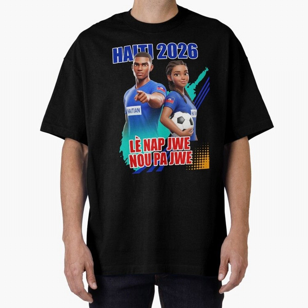 IMG 007, World Cup 2026, Haiti 007 Classic T-Shirt Share the Excitement of Global Football Passion for FIFA World Cup 2026 Group Stage, Built around Messi and Cristiano Ronaldo, France and Portugal, Vintage Soccer Flavor, Modern Football Stars,