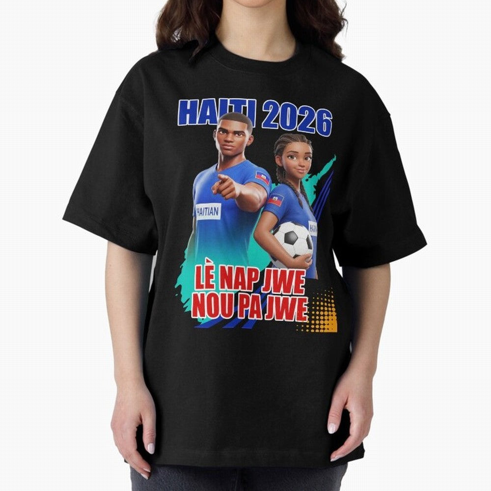 IMG 007, World Cup 2026, Haiti 007 Classic T-Shirt Share the Excitement of Global Football Passion for FIFA World Cup 2026 Group Stage, Built around Messi and Cristiano Ronaldo, France and Portugal, Vintage Soccer Flavor, Modern Football Stars,