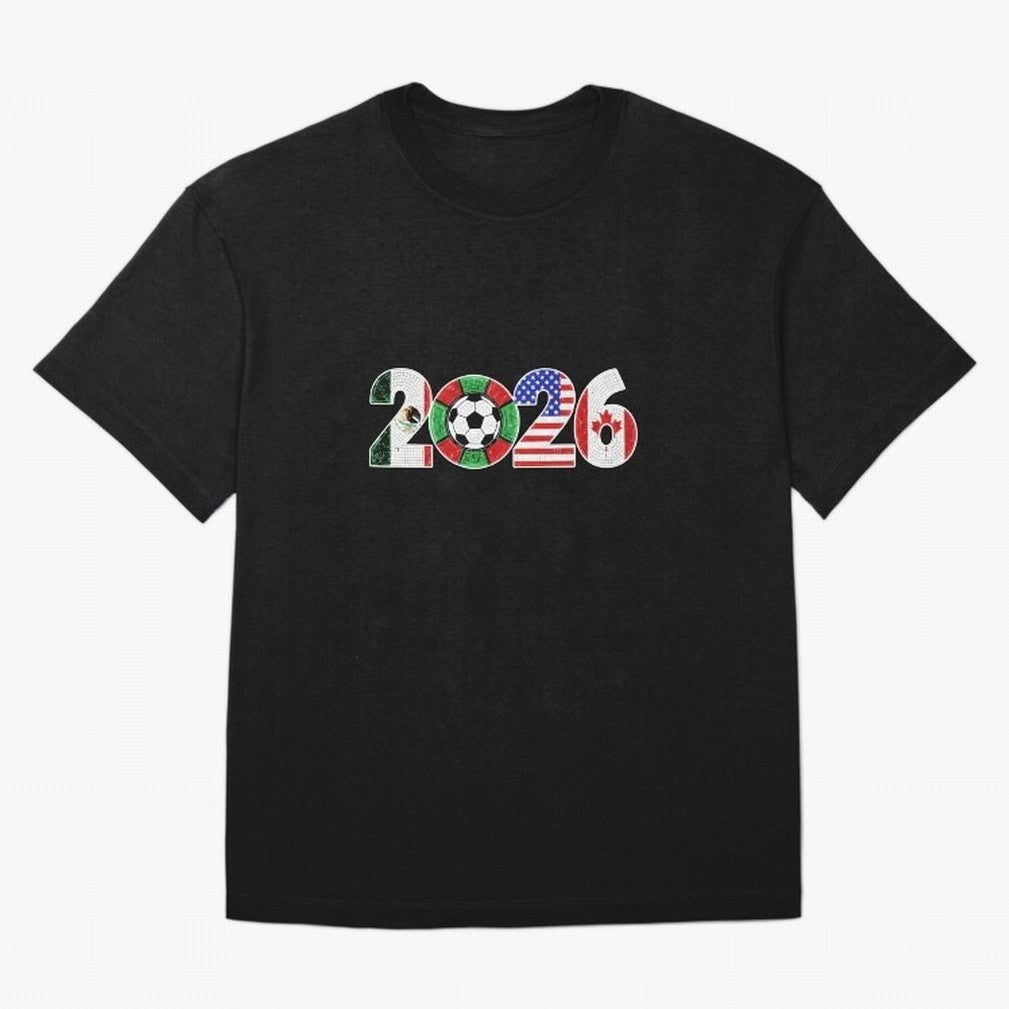 North American Soccer Spirit Team 2026 T-Shirt_82770209 Classic T-Shirt Cheer for FIFA World Cup 2026 Group Stage Spirit, Inspired by Argentina, France and Brazil, Haaland and Mbappe, Classic Soccer Heritage, Championship Pressure, Fan Loyalty and