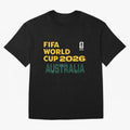 World Cup26 Australia Block Letters Classic T-Shirt Carry the Dream of Global Football Passion for FIFA World Cup 2026, Centered on Messi, Neymar and Mbappe, Argentina and Brazil, Fan Favorite Moments, National Team Passion, Big Match Drama and
