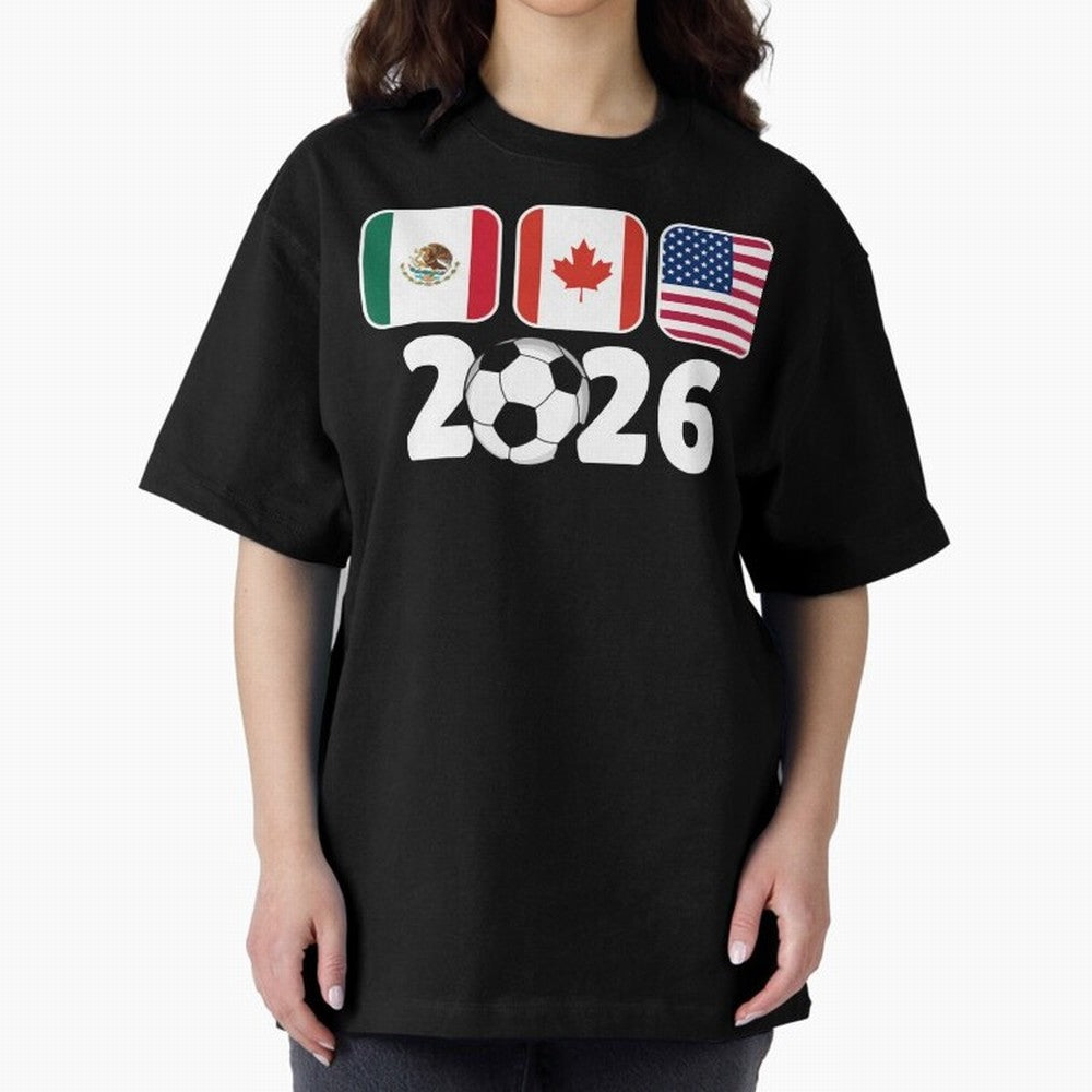 2026 World Cup North America Emblem Retro Classic T-Shirt Wear the Spirit of FIFA World Cup 2026 Spirit, Celebrating Portugal, Spain and Germany, Cristiano Ronaldo, Haaland and CR7, Tournament Hype, Historic Matchups, Family Viewing Parties and