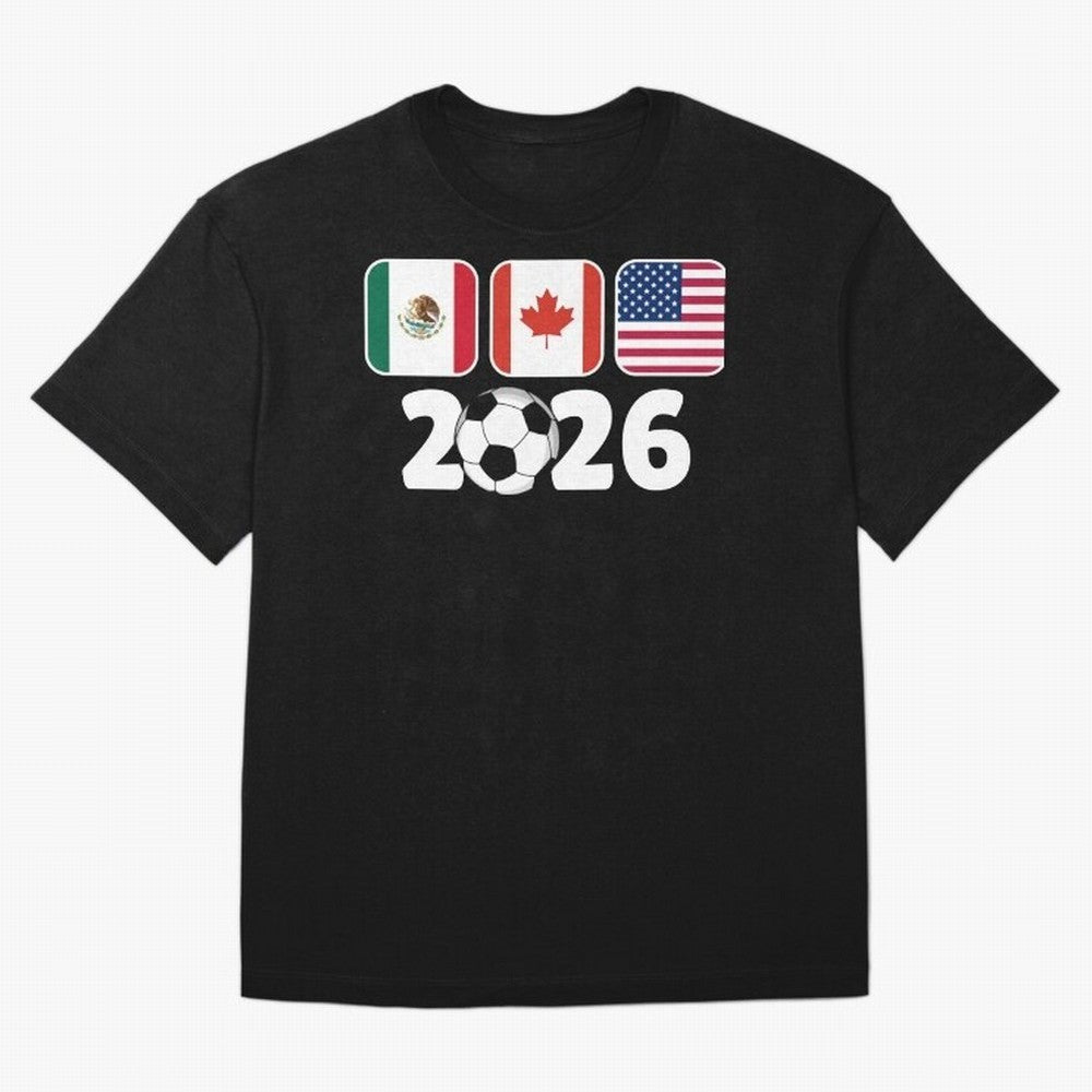 2026 World Cup North America Emblem Retro Classic T-Shirt Wear the Spirit of FIFA World Cup 2026 Spirit, Celebrating Portugal, Spain and Germany, Cristiano Ronaldo, Haaland and CR7, Tournament Hype, Historic Matchups, Family Viewing Parties and
