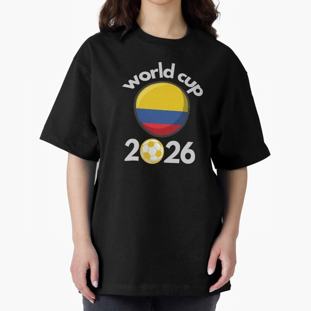 Columbia Flag World Cup 2026 Soccer Design ¨C Columbian Football Futbol Classic T-Shirt Show Fan Pride Across FIFA World Cup 2026 Filled with Cristiano Ronaldo, Haaland and CR7, England, France and Netherlands Energy, Championship Spirit, Famous