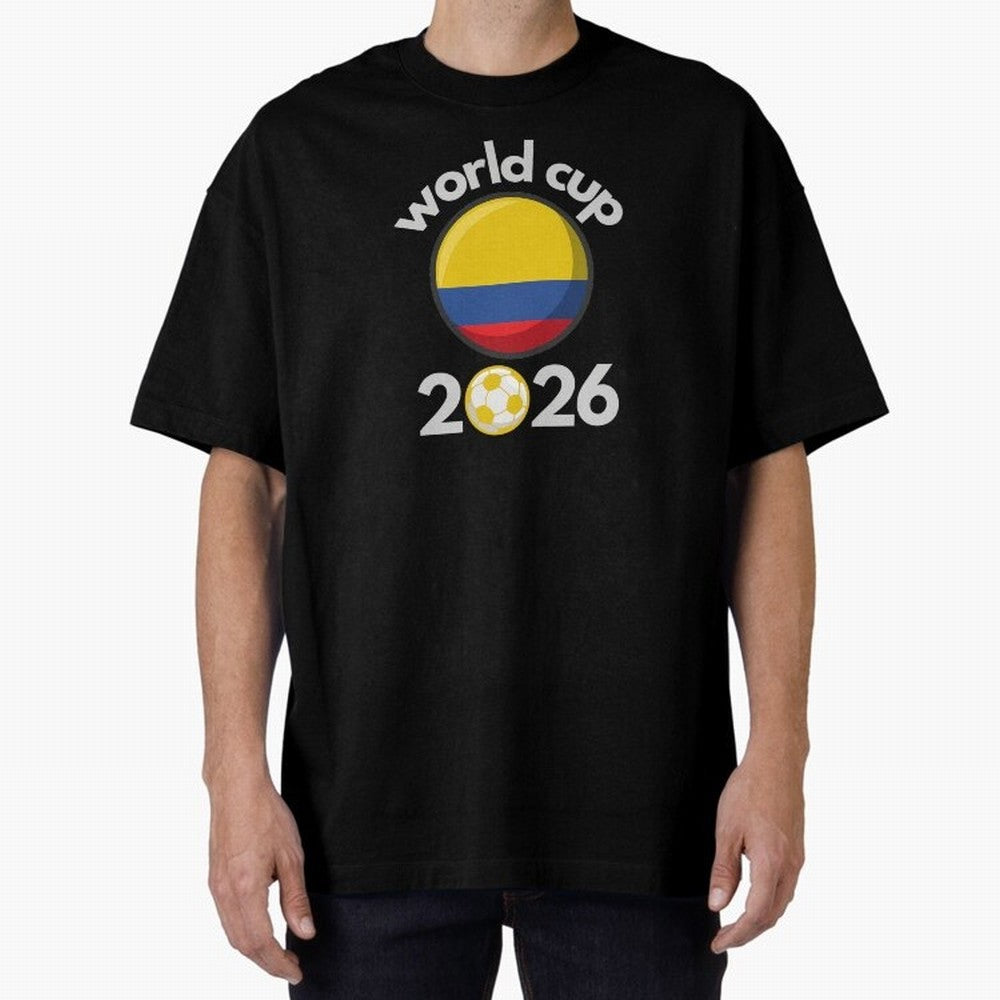 Columbia Flag World Cup 2026 Soccer Design ¨C Columbian Football Futbol Classic T-Shirt Show Fan Pride Across FIFA World Cup 2026 Filled with Cristiano Ronaldo, Haaland and CR7, England, France and Netherlands Energy, Championship Spirit, Famous