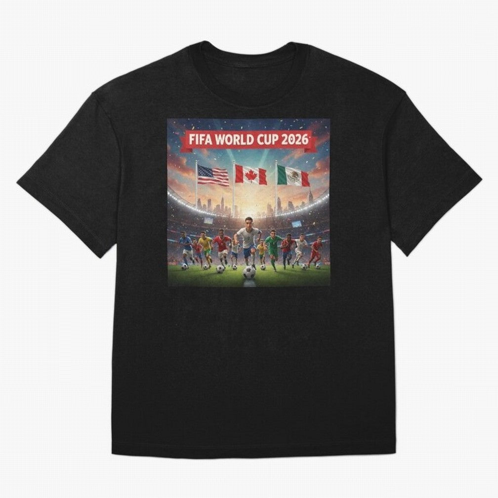 ? Global Football 2026 ¨C USA Canada Mexico #football 2026 Classic T-Shirt Build FIFA World Cup 2026 Group Stage Spirit, Highlighting Argentina, Neymar, Haaland and Cristiano Ronaldo, Sports Nostalgia, International Competition, Famous Players and