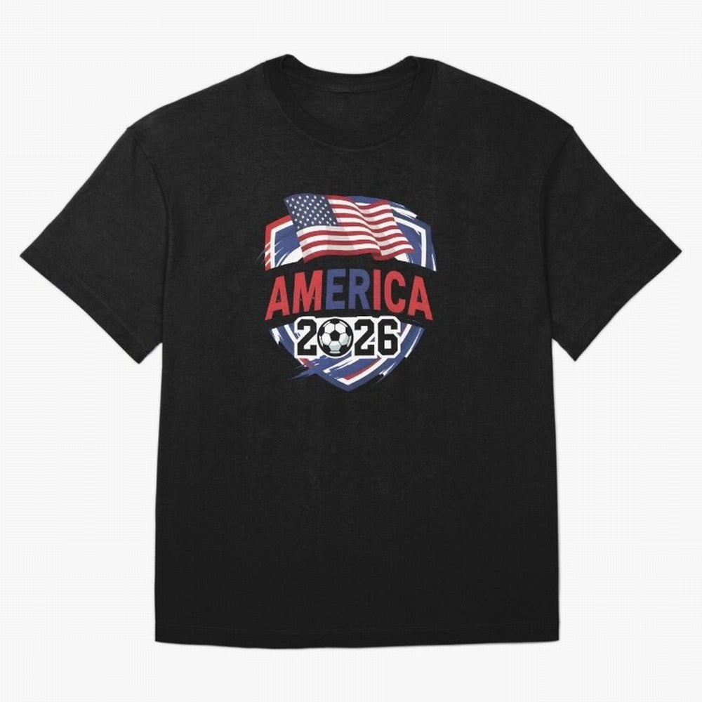 America World Cup 2026 ¨C USA Football Classic T-Shirt Bring the FIFA World Cup 2026 Journey through Neymar Highlights, Argentina, France and Brazil Pride, Champion Mindset, Group Stage Buzz, Knockout Tension and Passionate Fan Culture; Perfect for