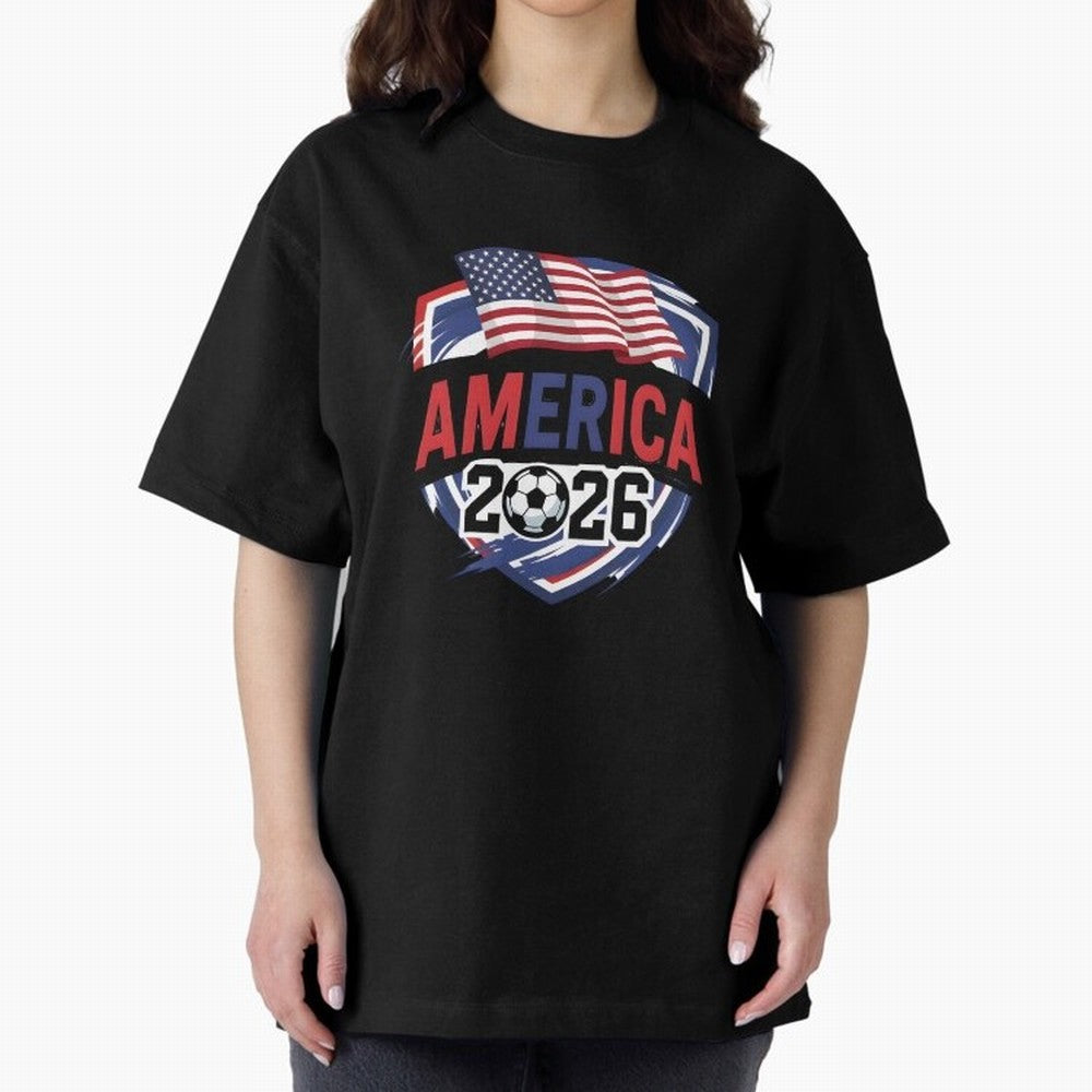 America World Cup 2026 ¨C USA Football Classic T-Shirt Bring the FIFA World Cup 2026 Journey through Neymar Highlights, Argentina, France and Brazil Pride, Champion Mindset, Group Stage Buzz, Knockout Tension and Passionate Fan Culture; Perfect for