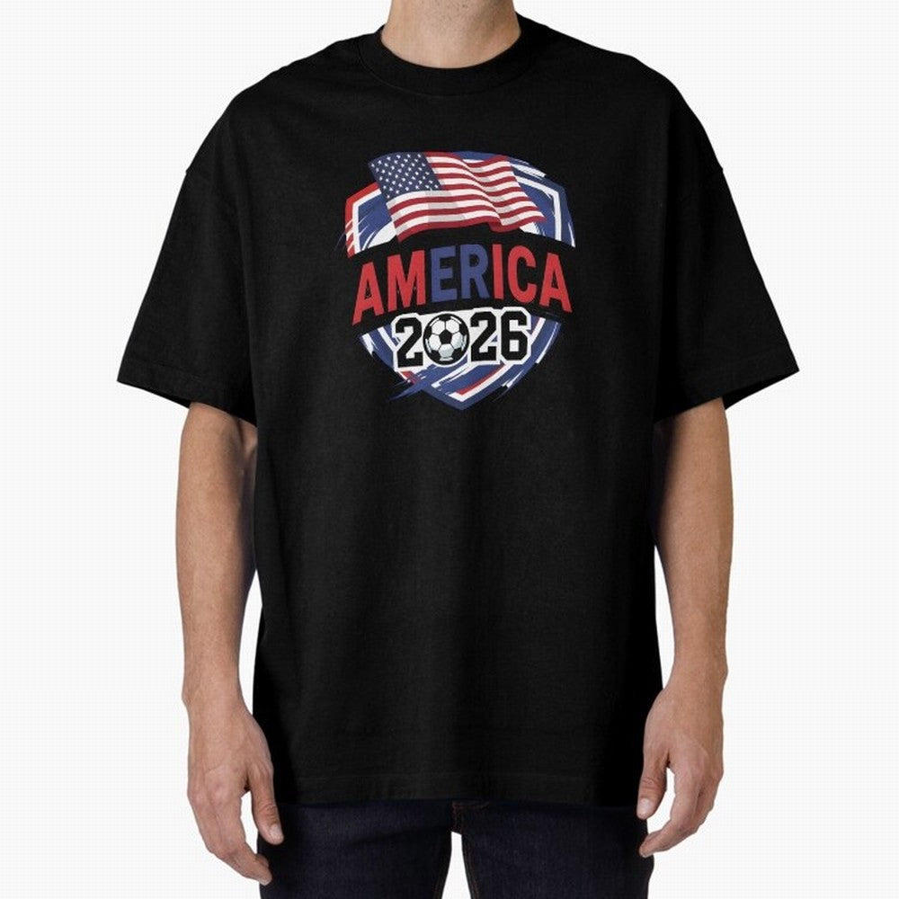 America World Cup 2026 ¨C USA Football Classic T-Shirt Bring the FIFA World Cup 2026 Journey through Neymar Highlights, Argentina, France and Brazil Pride, Champion Mindset, Group Stage Buzz, Knockout Tension and Passionate Fan Culture; Perfect for