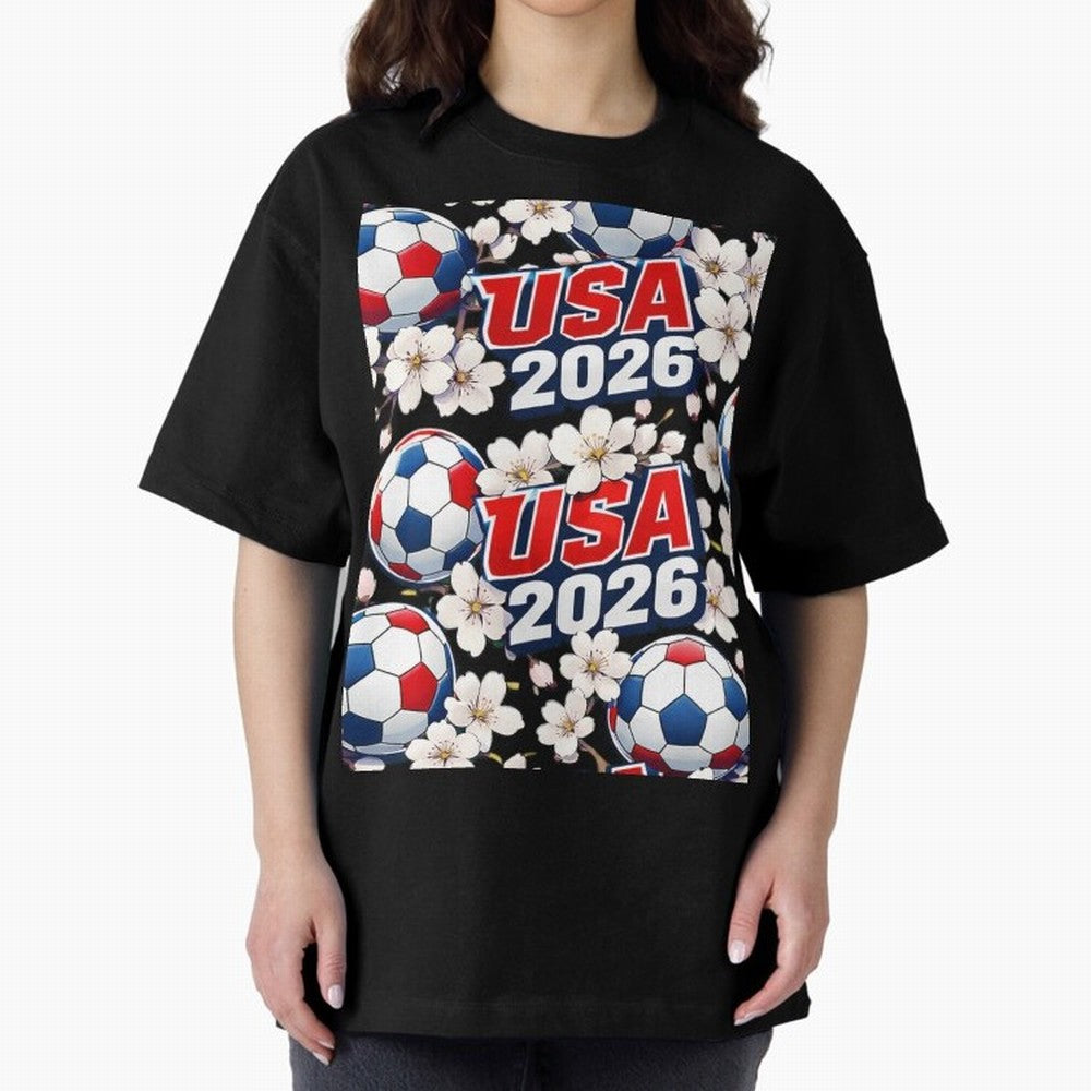 USA 2026 Soccer World Cup Pattern - Artistic Picasso Style Football Classic T-Shirt Bring Match Day Fire to the FIFA World Cup 2026 USA Canada Mexico Journey through Cristiano Ronaldo Highlights, Portugal, Spain and Germany Pride, Match Day