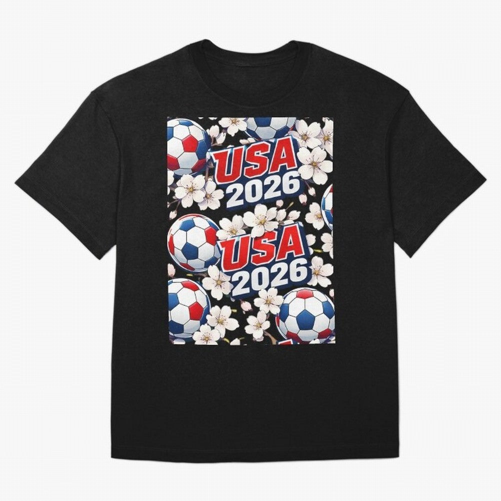 USA 2026 Soccer World Cup Pattern - Artistic Picasso Style Football Classic T-Shirt Bring Match Day Fire to the FIFA World Cup 2026 USA Canada Mexico Journey through Cristiano Ronaldo Highlights, Portugal, Spain and Germany Pride, Match Day