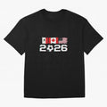 Glitched United 2026 Cup - North America Emblem Part 2 T-Shirt_82924673 Classic T-Shirt Join Global Football Passion for FIFA World Cup 2026 Group Stage, Built around Mbappe, Argentina and Brazil, Retro Football Energy, Iconic Rivalries, Trophy