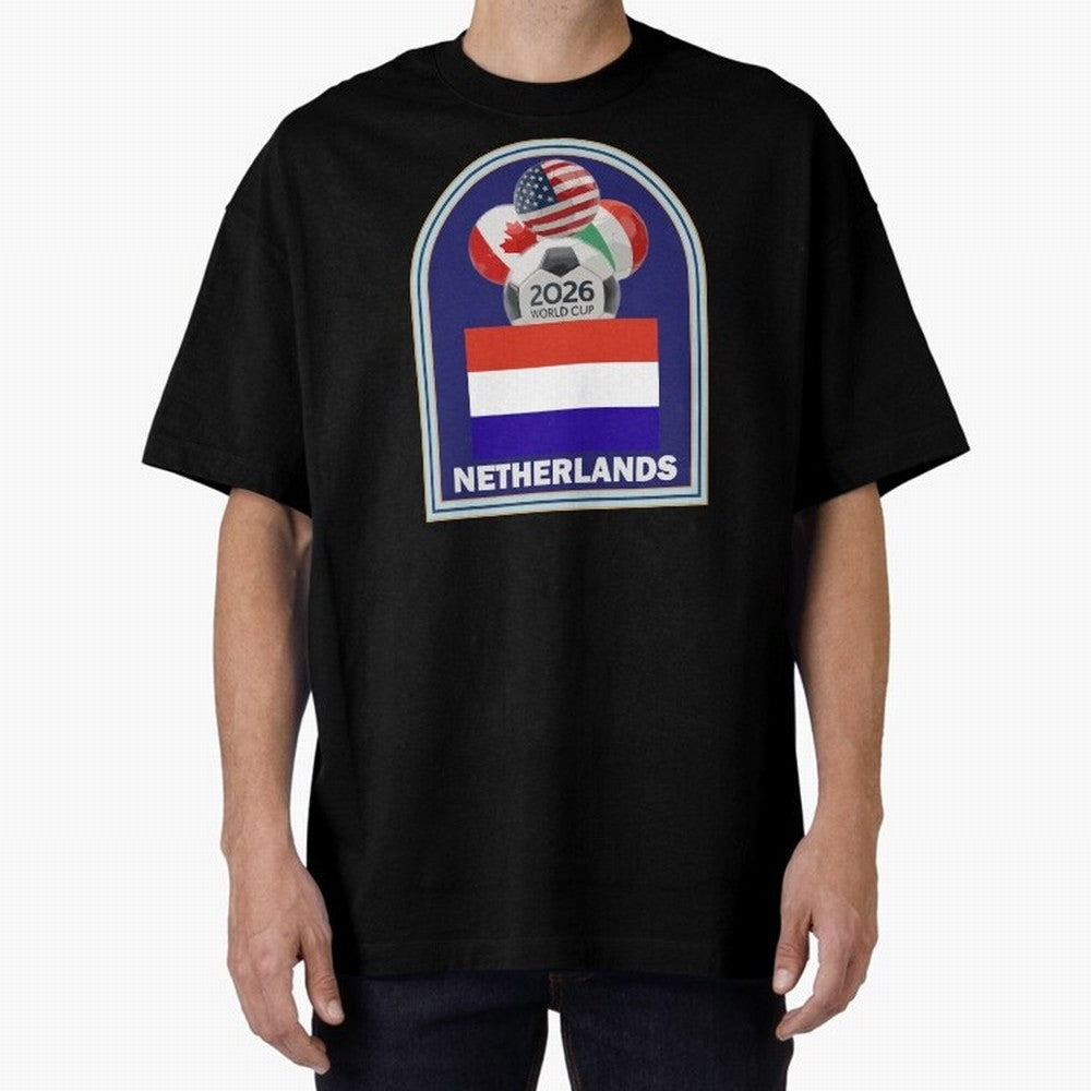 Netherlands 2026 Soccer T-shirt Classic T-Shirt Make Memories around Global Football Passion for FIFA World Cup 2026 Group Stage, Featuring Haaland and Mbappe, Argentina, France and Brazil, Football History, Final Match Energy, Crowd Noise and Once