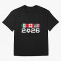 Glitched United 2026 Cup North America Emblem Part Classic T-Shirt Relive FIFA World Cup 2026 Group Stage Featuring Neymar, Haaland and Cristiano Ronaldo, France Energy, Championship Spirit, Famous Goals, Roaring Crowds and International Football
