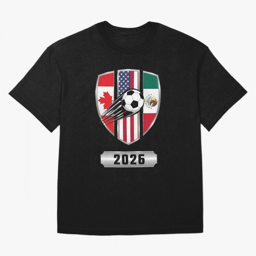 North United America Shield 2026 Cup Classic T-Shirt Fuel the Hype around the FIFA World Cup 2026 Journey through Mbappe and Neymar Highlights, Netherlands Pride, Game Day Rituals, Football Legends, Country Pride and the Road to the Final; Made for