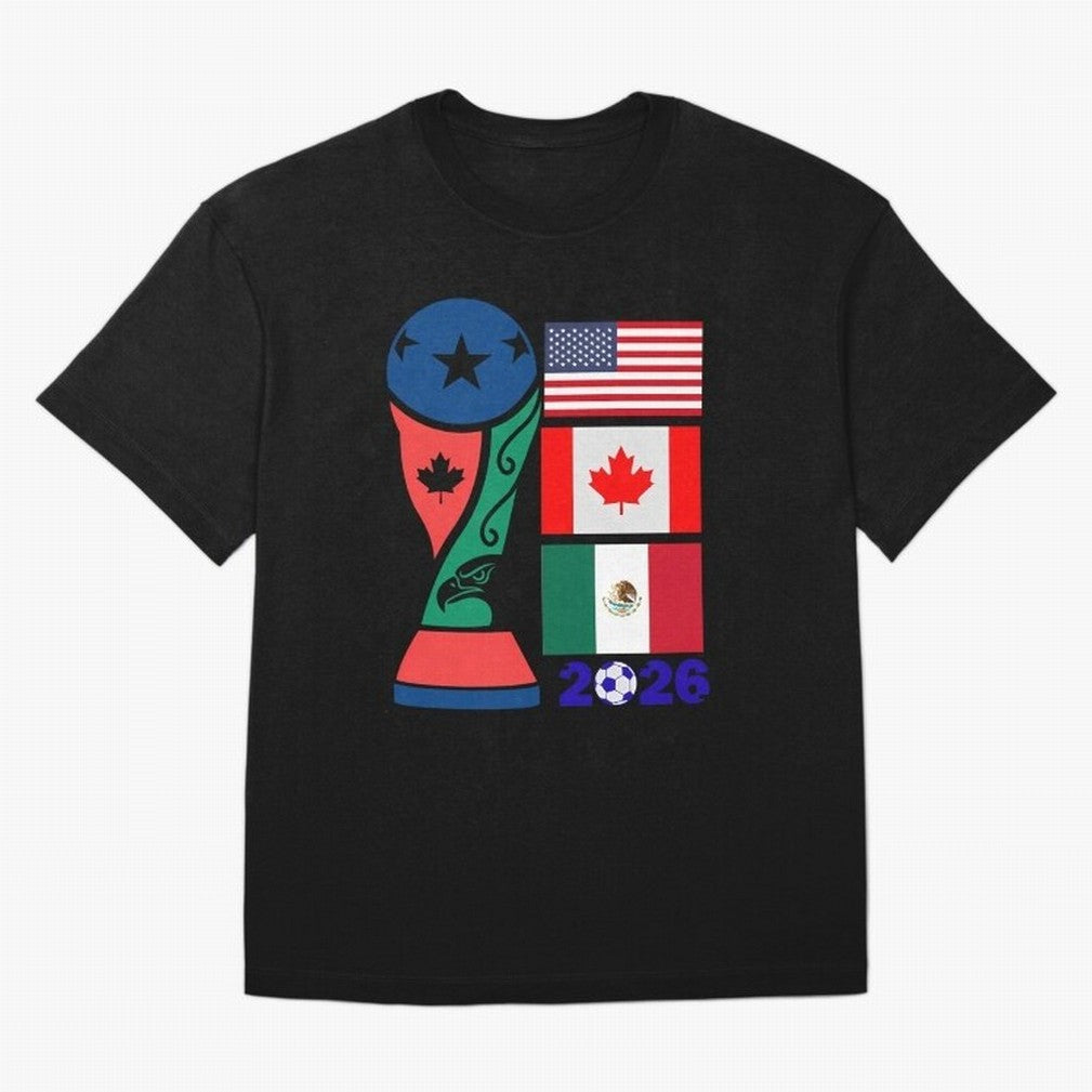 North America Football Unity 2026 Classic T-Shirt Share FIFA World Cup 2026 Spirit, Capturing Portugal, Haaland and Mbappe, Goal Celebration Energy, Supporter Heritage, Football Icons and Worldwide Tournament Joy; Created for Match Day Parties,