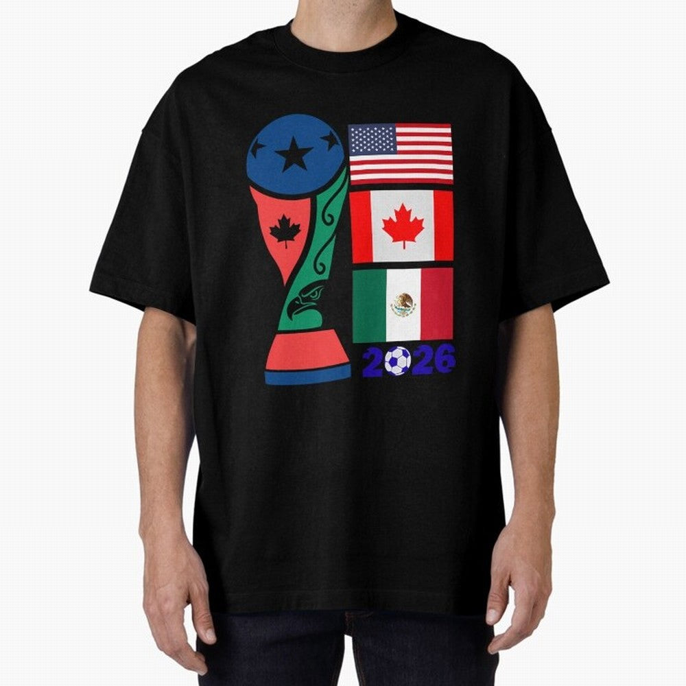 North America Football Unity 2026 Classic T-Shirt Share FIFA World Cup 2026 Spirit, Capturing Portugal, Haaland and Mbappe, Goal Celebration Energy, Supporter Heritage, Football Icons and Worldwide Tournament Joy; Created for Match Day Parties,