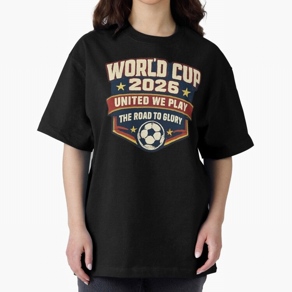 World Cup 2026 United We Play Vintage Soccer Football Fan Design Classic T-Shirt Honor Champions and Dreams in FIFA World Cup 2026 USA Canada Mexico Spirit, Filled with England and Germany, Haaland and Mbappe, Soccer Culture, Superstar Moments,