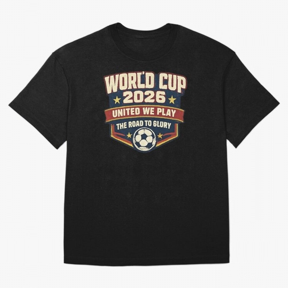 World Cup 2026 United We Play Vintage Soccer Football Fan Design Classic T-Shirt Honor Champions and Dreams in FIFA World Cup 2026 USA Canada Mexico Spirit, Filled with England and Germany, Haaland and Mbappe, Soccer Culture, Superstar Moments,
