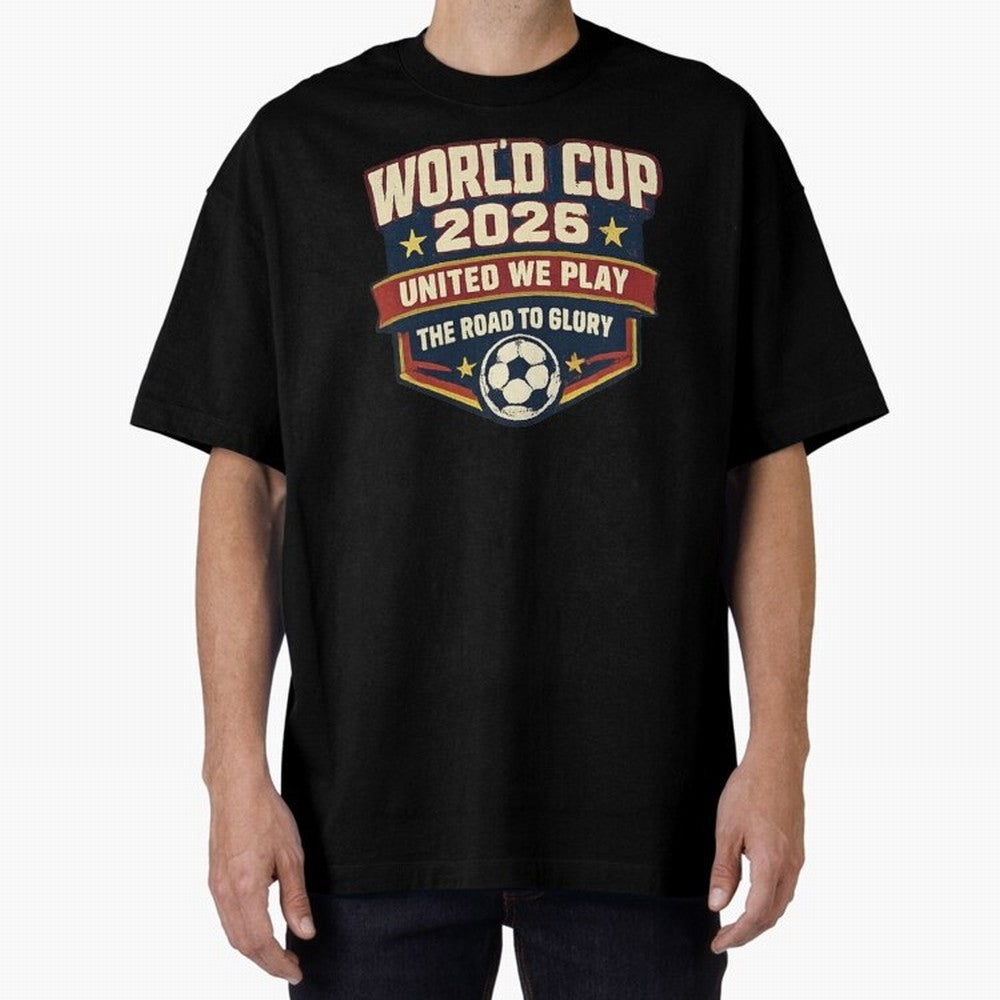 World Cup 2026 United We Play Vintage Soccer Football Fan Design Classic T-Shirt Honor Champions and Dreams in FIFA World Cup 2026 USA Canada Mexico Spirit, Filled with England and Germany, Haaland and Mbappe, Soccer Culture, Superstar Moments,