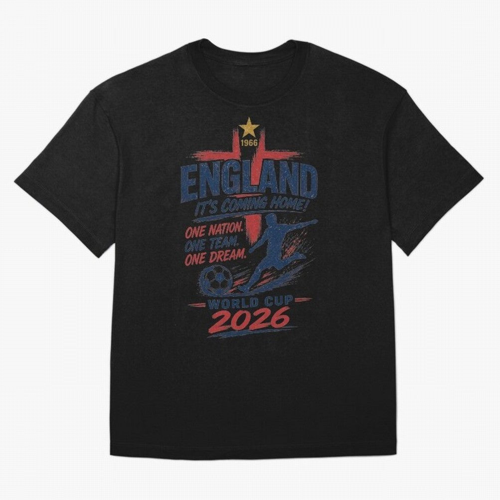 England Fan Art for World Cup 2026 Classic T-Shirt Upgrade FIFA World Cup 2026 Group Stage Spirit, Driven by Argentina and Brazil, Messi and Cristiano Ronaldo, Classic Soccer Heritage, Championship Pressure, Fan Loyalty and International Pride;