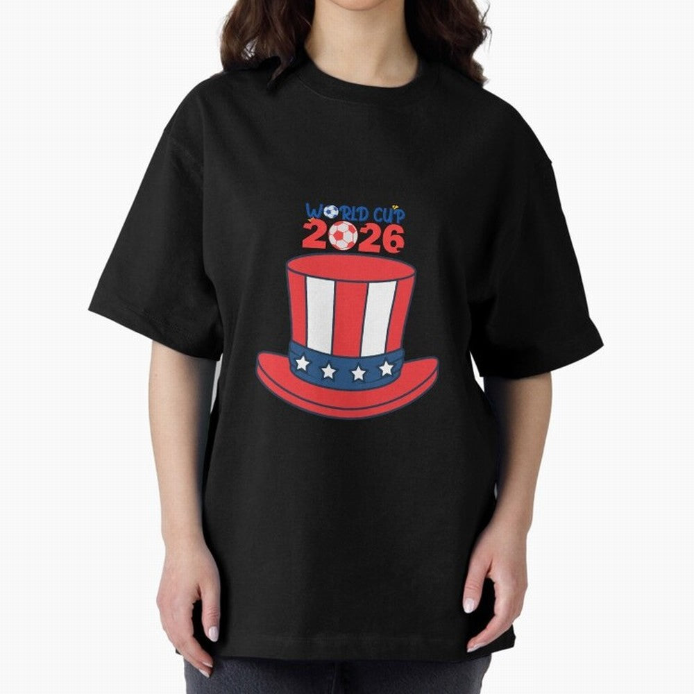 Patriotic Soccer Hat Design for FIFA World Cup 2026 Celebration Classic T-Shirt Bring Bold Fan Energy to FIFA World Cup 2026 USA Canada Mexico for Fans of CR7 and Spain, Bringing Football History, Final Match Energy, Crowd Noise and Once in a