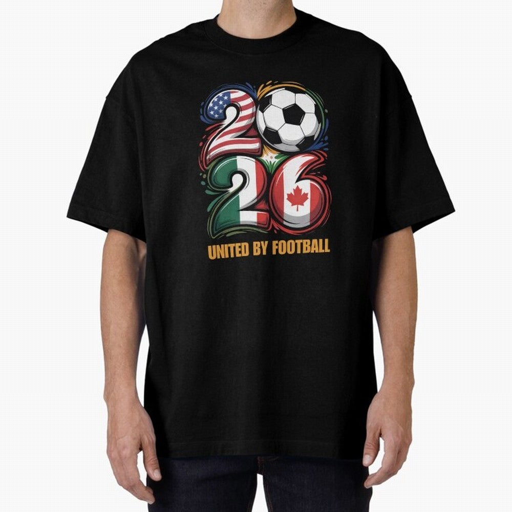 United by Football Soccer Fan Gear 2026 Classic T-Shirt Keep the Legacy of FIFA World Cup 2026 USA Canada Mexico Built around Cristiano Ronaldo, Haaland and CR7, Brazil Energy, Sports Nostalgia, International Competition, Famous Players and