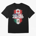 Glitched United 2026 - North America Emblem Classic T-Shirt Keep the Match Day Mood of FIFA World Cup 2026 USA Canada Mexico Spirit, Built around Brazil, Portugal and Argentina, Mbappe and Neymar, Match Day Excitement, Supporter Culture, Golden