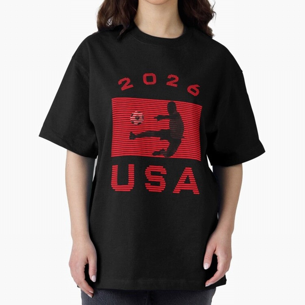 USA Soccer 2026 Player Silhouette Athletic Design Classic T-Shirt Join the Global Buzz around FIFA World Cup 2026 Group Stage Spirit, Featuring England and Germany, Mbappe and Neymar, Football History, Final Match Energy, Crowd Noise and Once in a