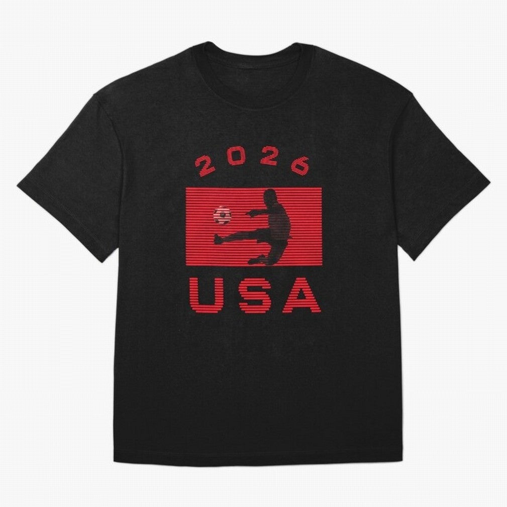 USA Soccer 2026 Player Silhouette Athletic Design Classic T-Shirt Join the Global Buzz around FIFA World Cup 2026 Group Stage Spirit, Featuring England and Germany, Mbappe and Neymar, Football History, Final Match Energy, Crowd Noise and Once in a