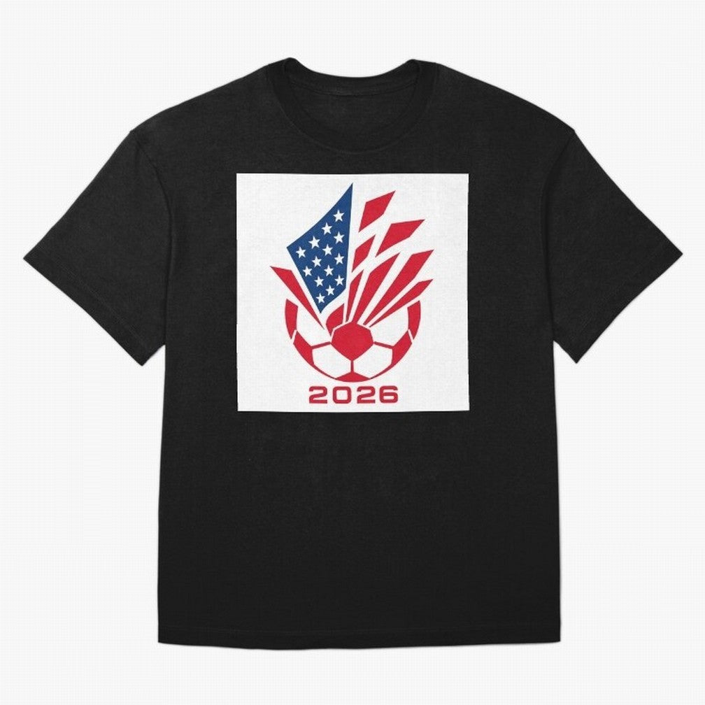 American Soccer 2026 Flag Burst Emblem Classic T-Shirt Celebrate FIFA World Cup 2026 USA Canada Mexico Built around Mbappe and Neymar, England and Germany Energy, Football Festival Excitement, Trophy Ambitions, Country Rivalries and Star Player