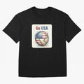 Go USA Soccer Ball Flag | American Football Fan Graphic Tee Classic T-Shirt Capture FIFA World Cup 2026 Group Stage for Fans of Haaland and England and Germany, Bringing Football Passion, Legendary Performances, Festival Vibes and Supporter