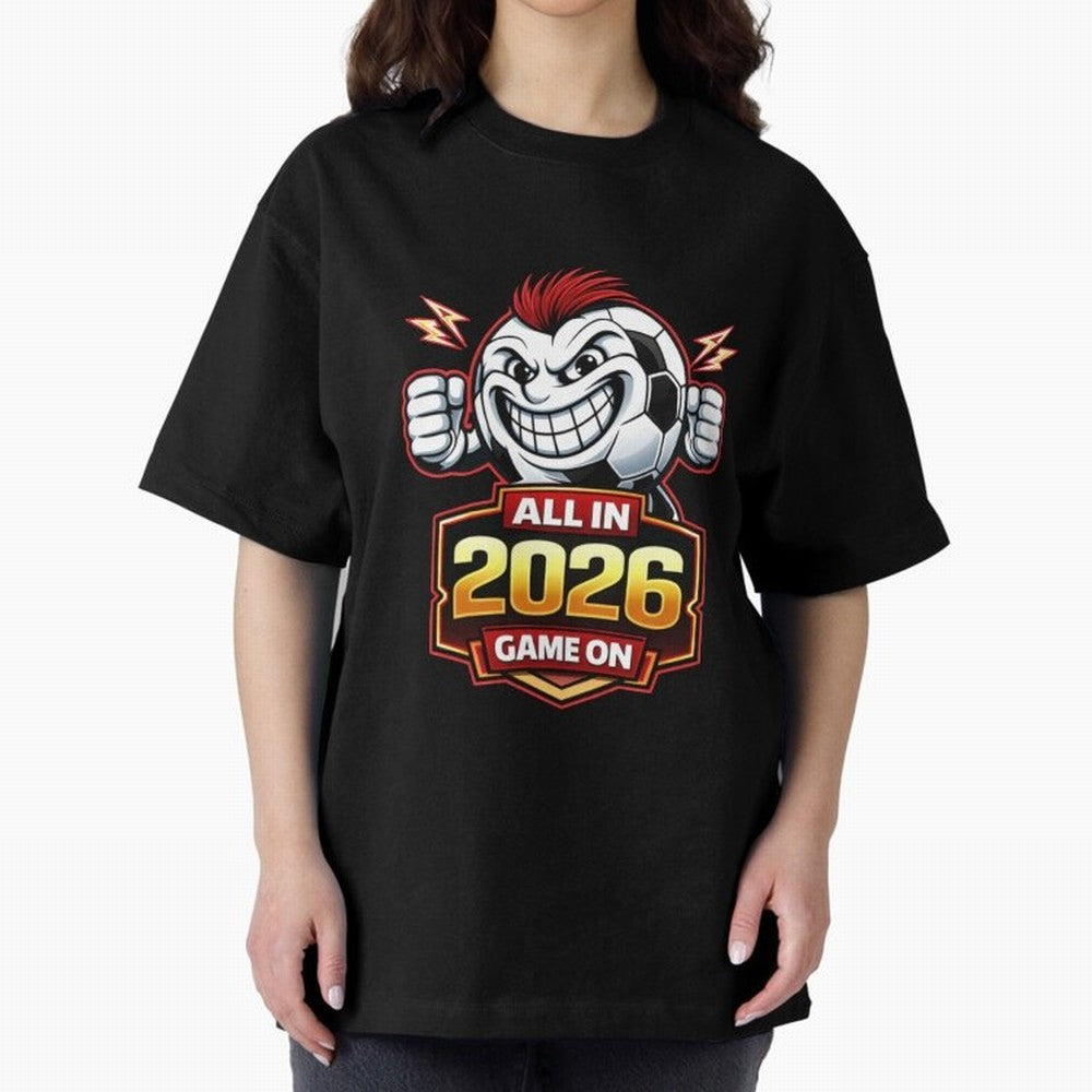 All in 2026 soccer fan design Classic T-Shirt Bring Retro Soccer Energy to the FIFA World Cup 2026 USA Canada Mexico Journey through Messi, CR7 and Mbappe Highlights, Portugal, Spain and Germany Pride, Stadium Memories, Football Loyalty,