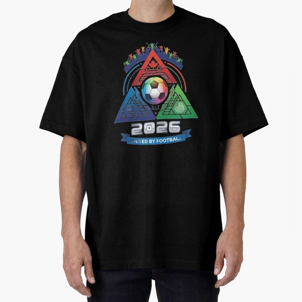 Triangular United by Football World Cup 2026 Emblem Classic T-Shirt Show Up for the Glory of the FIFA World Cup 2026 Group Stage Journey through CR7 and Messi Highlights, England, France and Netherlands Pride, Game Day Rituals, Football Legends,