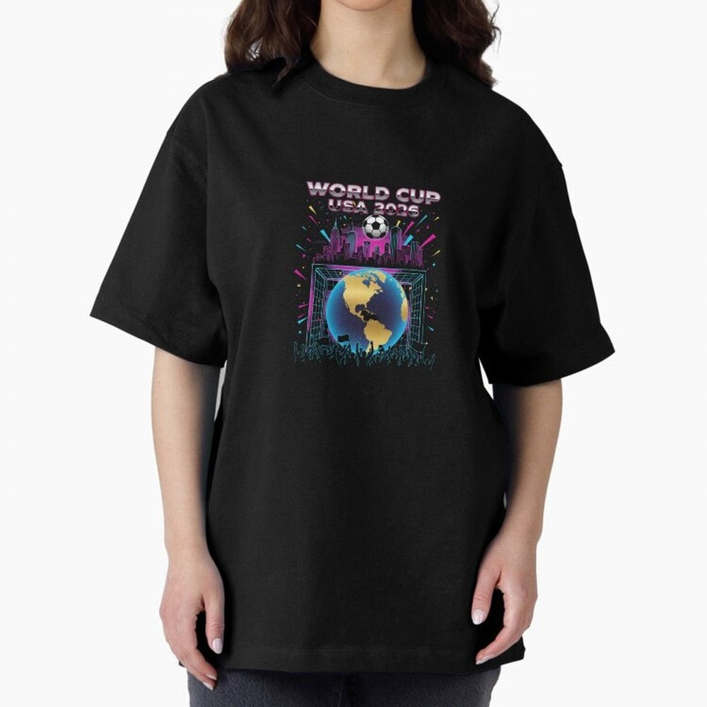 World Cup USA 2026 - Retro Soccer City Celebration Classic T-Shirt Join Global Football Passion for FIFA World Cup 2026 USA Canada Mexico, Built around Messi, England, Football History, Final Match Energy, Crowd Noise and Once in a Lifetime