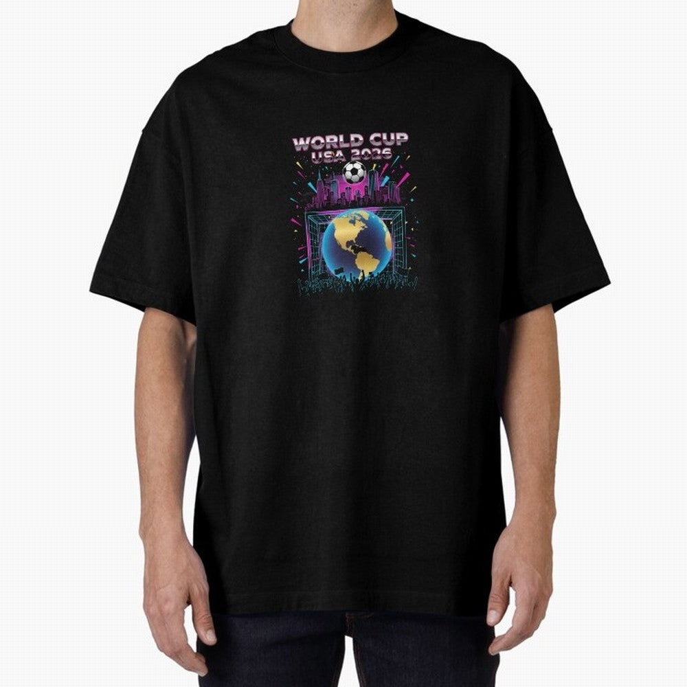 World Cup USA 2026 - Retro Soccer City Celebration Classic T-Shirt Join Global Football Passion for FIFA World Cup 2026 USA Canada Mexico, Built around Messi, England, Football History, Final Match Energy, Crowd Noise and Once in a Lifetime