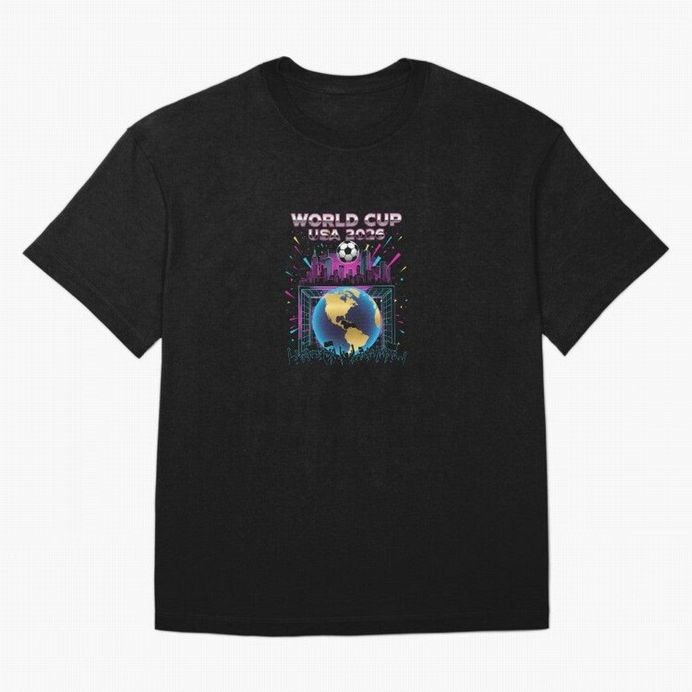 World Cup USA 2026 - Retro Soccer City Celebration Classic T-Shirt Join Global Football Passion for FIFA World Cup 2026 USA Canada Mexico, Built around Messi, England, Football History, Final Match Energy, Crowd Noise and Once in a Lifetime