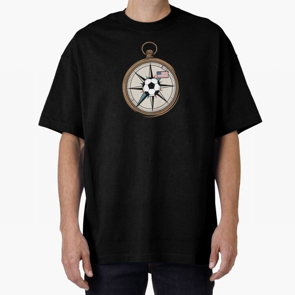 All Roads Lead to 2026 USA Compass Soccer World Cup Classic T-Shirt Follow the Road to Global Football Passion for FIFA World Cup 2026 Group Stage, Inspired by Haaland, England, Goal Celebration Energy, Supporter Heritage, Football Icons and