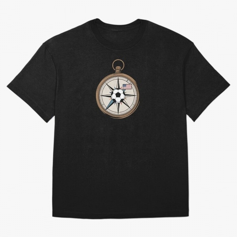 All Roads Lead to 2026 USA Compass Soccer World Cup Classic T-Shirt Follow the Road to Global Football Passion for FIFA World Cup 2026 Group Stage, Inspired by Haaland, England, Goal Celebration Energy, Supporter Heritage, Football Icons and