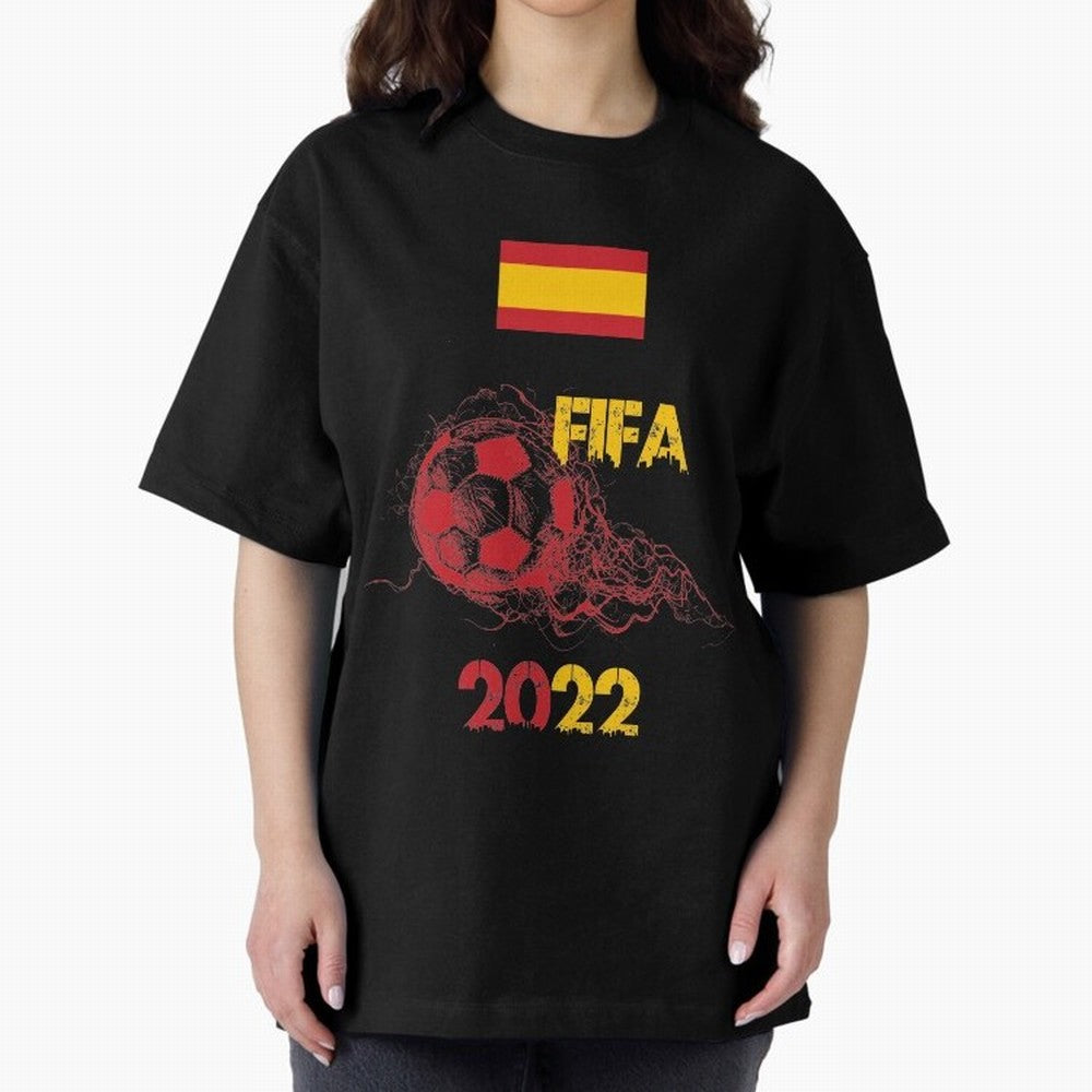 World Cup Qatar 2022 Ispanya Classic T-Shirt Fuel Global Football Passion for FIFA World Cup 2026 USA Canada Mexico, Centered on Messi and Cristiano Ronaldo, Portugal, Championship Spirit, Famous Goals, Roaring Crowds and International Football