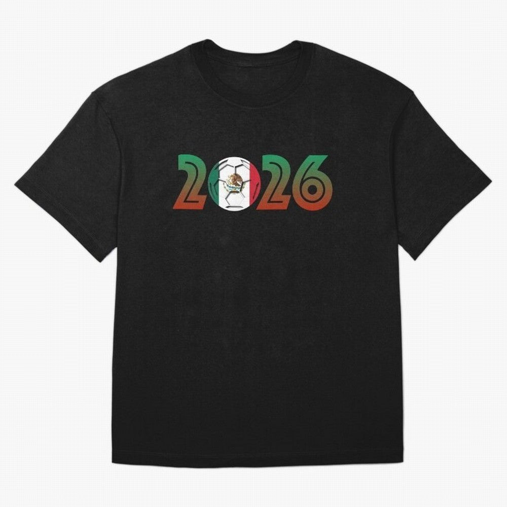 Mexico Soccer 2026 Design Classic T-Shirt Join Global Football Passion for FIFA World Cup 2026 USA Canada Mexico, Centered on CR7 and Messi, Portugal, Sports Nostalgia, International Competition, Famous Players and Unforgettable Victories; Created