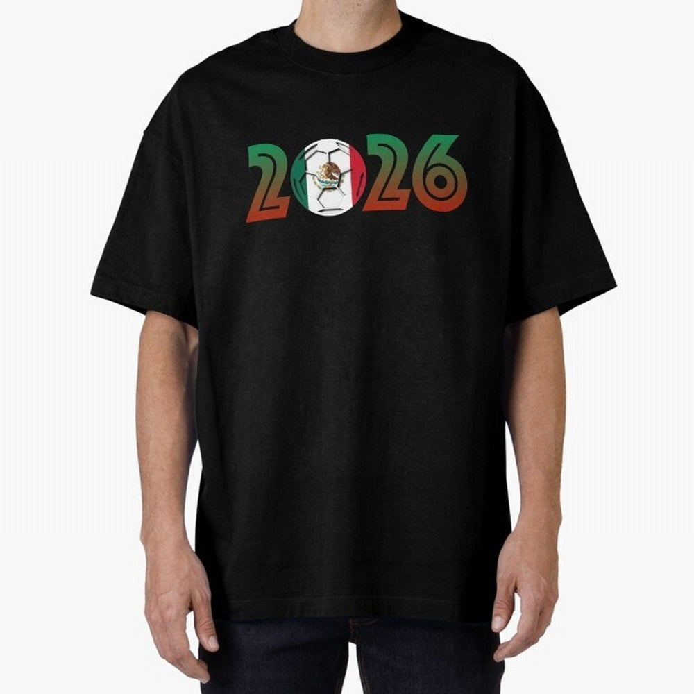 Mexico Soccer 2026 Design Classic T-Shirt Join Global Football Passion for FIFA World Cup 2026 USA Canada Mexico, Centered on CR7 and Messi, Portugal, Sports Nostalgia, International Competition, Famous Players and Unforgettable Victories; Created