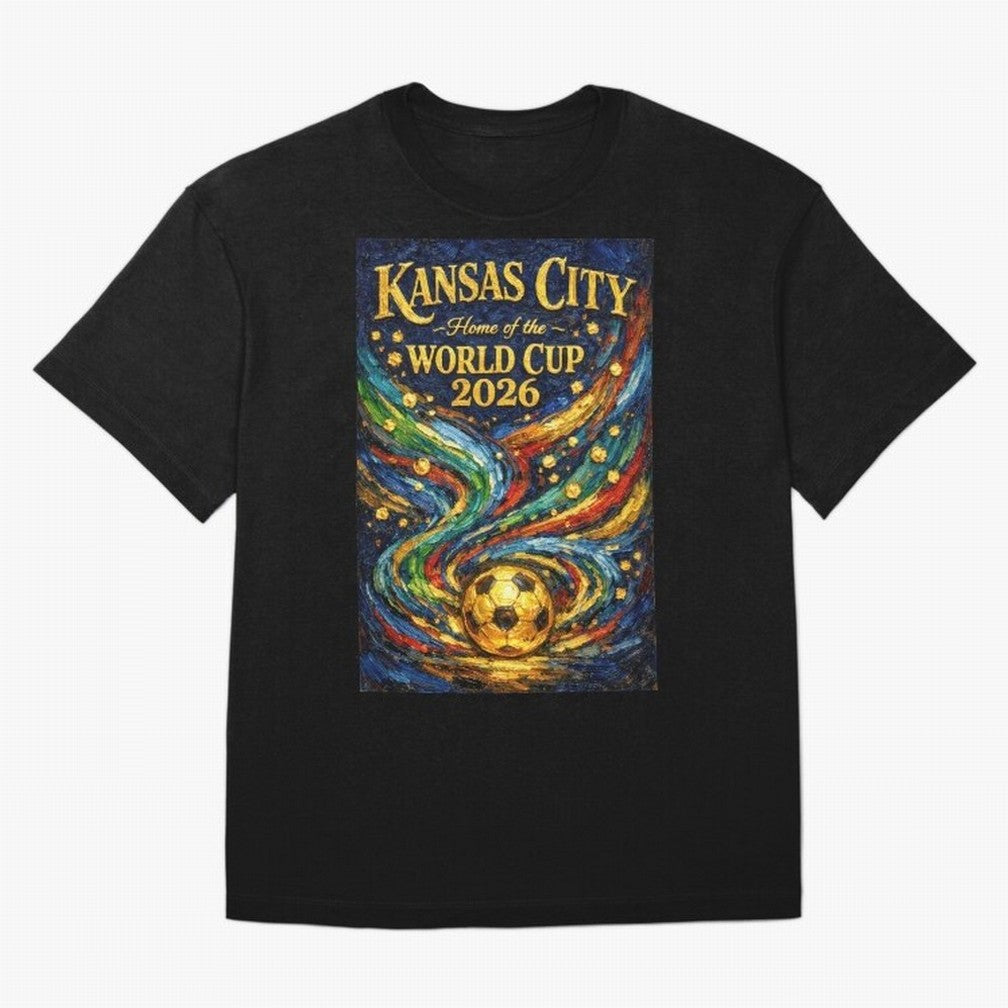 Kansas City Home of the World Cup 2026 Soccer Fan ¡ª Moody Jewel Art Print Classic T-Shirt Elevate the FIFA World Cup 2026 USA Canada Mexico Journey through Cristiano Ronaldo Highlights, Brazil, Portugal and Argentina Pride, Vintage Soccer Flavor,