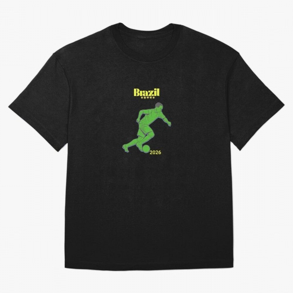 Brazil Soccer Classic T-Shirt Unlock Match Day Hype around FIFA World Cup 2026 USA Canada Mexico, Mbappe and Neymar, Spain and Netherlands, Champion Mindset, Group Stage Buzz, Knockout Tension and Passionate Fan Culture; Made for Die Hard