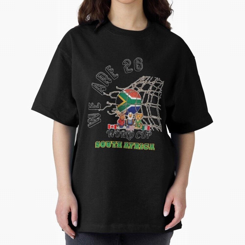 World cup 26 - South Africa Classic T-Shirt Show Fan Pride Across FIFA World Cup 2026 for Fans of Messi and Cristiano Ronaldo and Brazil, Bringing Classic Soccer Heritage, Championship Pressure, Fan Loyalty and International Pride; Ideal for Fans
