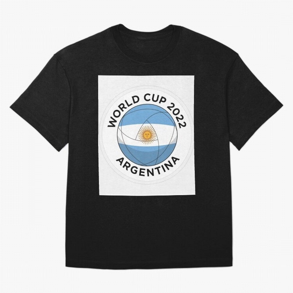 Argentina World Cup Soccer Football 2022 - Qatar World Cup Classic T-Shirt Support Iconic Players in FIFA World Cup 2026 Spirit, Centered on France and Portugal, Messi and Cristiano Ronaldo, Global Supporter Spirit, Legendary Goals, National Colors
