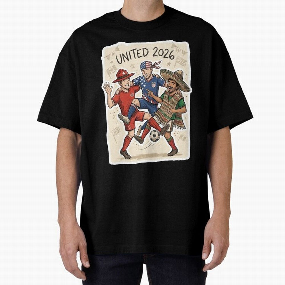 USA Canada Mexico Football Fans Classic T-Shirt Celebrate Soccer Greatness during FIFA World Cup 2026 Group Stage for Fans of Mbappe and Neymar and Argentina and Brazil, Bringing Football Passion, Legendary Performances, Festival Vibes and