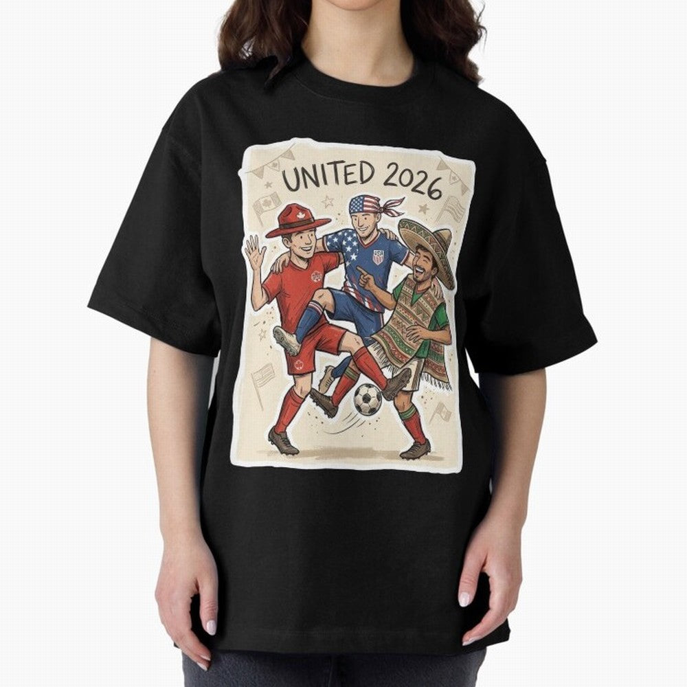 USA Canada Mexico Football Fans Classic T-Shirt Celebrate Soccer Greatness during FIFA World Cup 2026 Group Stage for Fans of Mbappe and Neymar and Argentina and Brazil, Bringing Football Passion, Legendary Performances, Festival Vibes and