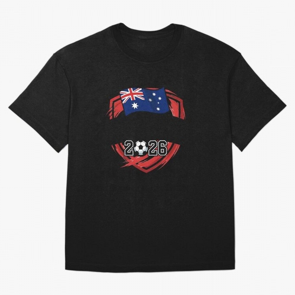 AUSTRALIA World Cup 2026 Poster ¨C AUSTRALIA Football Classic T-Shirt Celebrate Classic Football Spirit in Match Day Hype around FIFA World Cup 2026, Haaland and Mbappe, France, Global Supporter Spirit, Legendary Goals, National Colors and